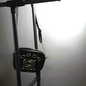 Black and Gold Los Angeles bebe Shoulder Bag